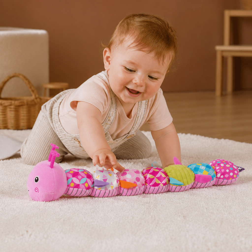 Sensory Plush Rattle and Music Caterpillar