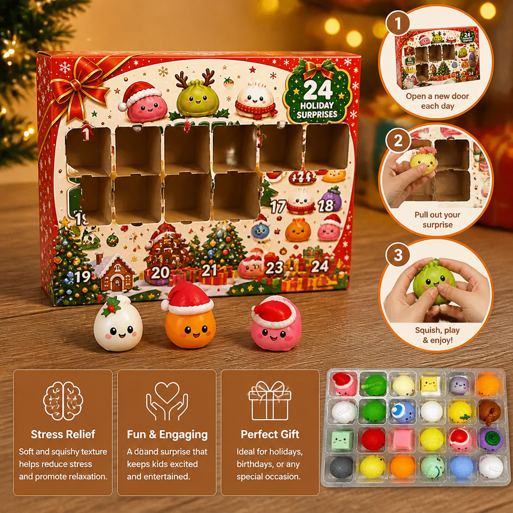 Mini Dumpling Squishy Toy Advent Calendar