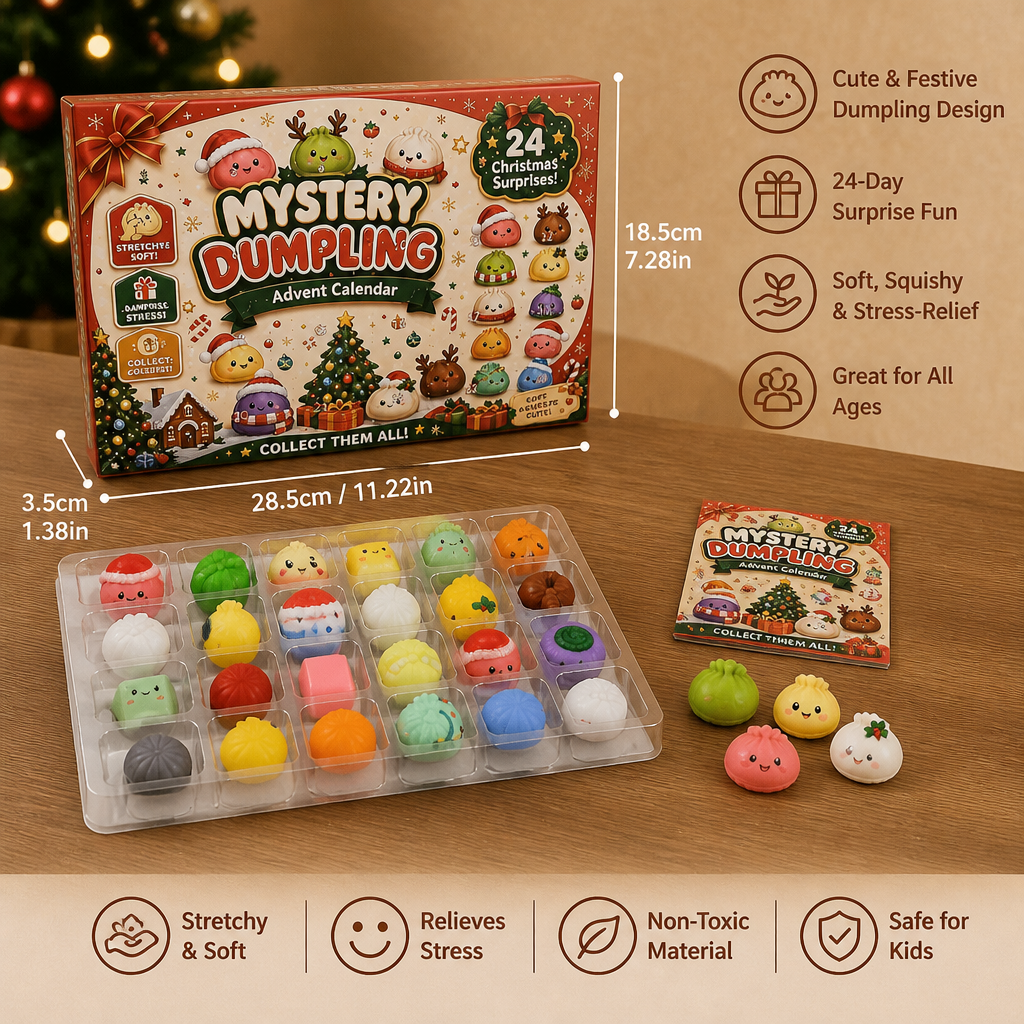Mini Dumpling Squishy Toy Advent Calendar