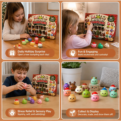 Mini Dumpling Squishy Toy Advent Calendar