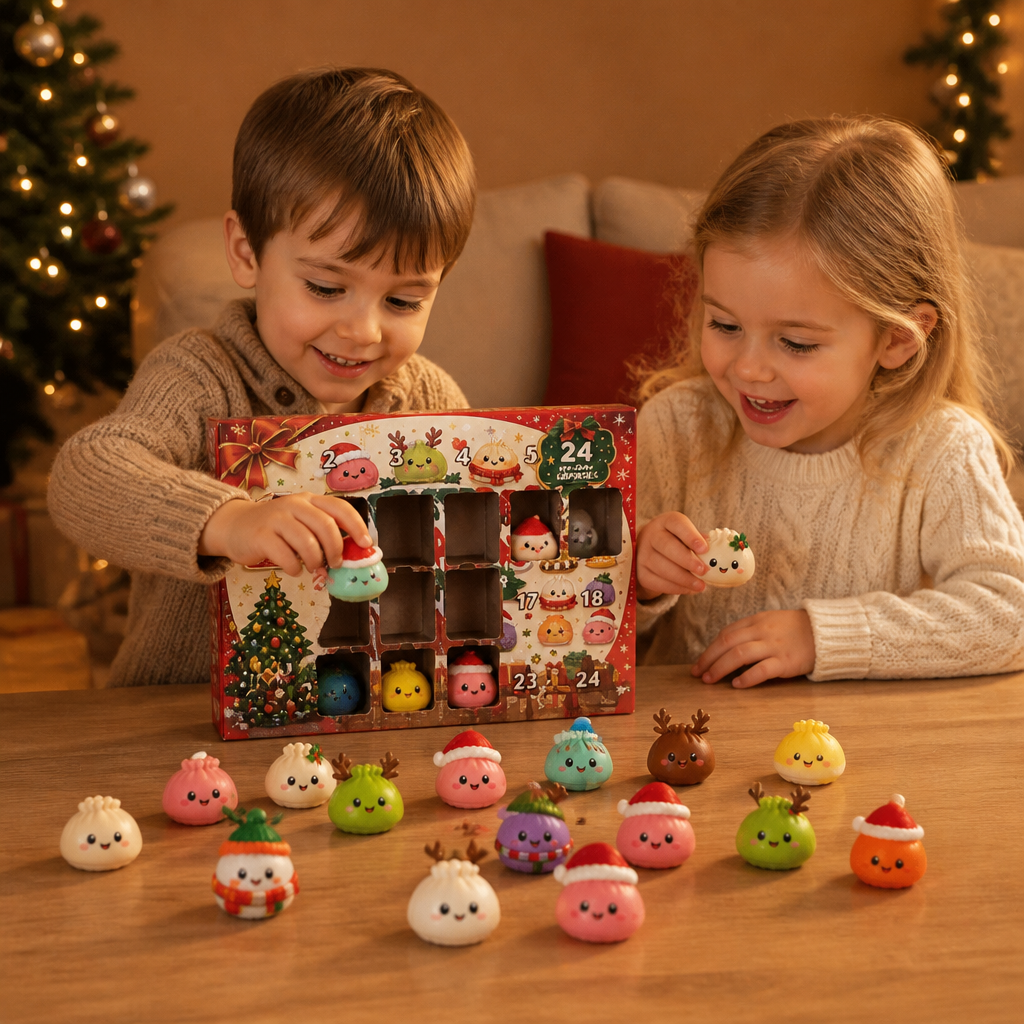 Mini Dumpling Squishy Toy Advent Calendar