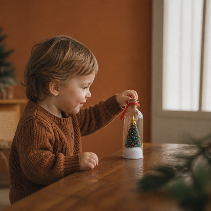 Recordable Christmas Message-in-a-Bottle Ornament with Voice Playback