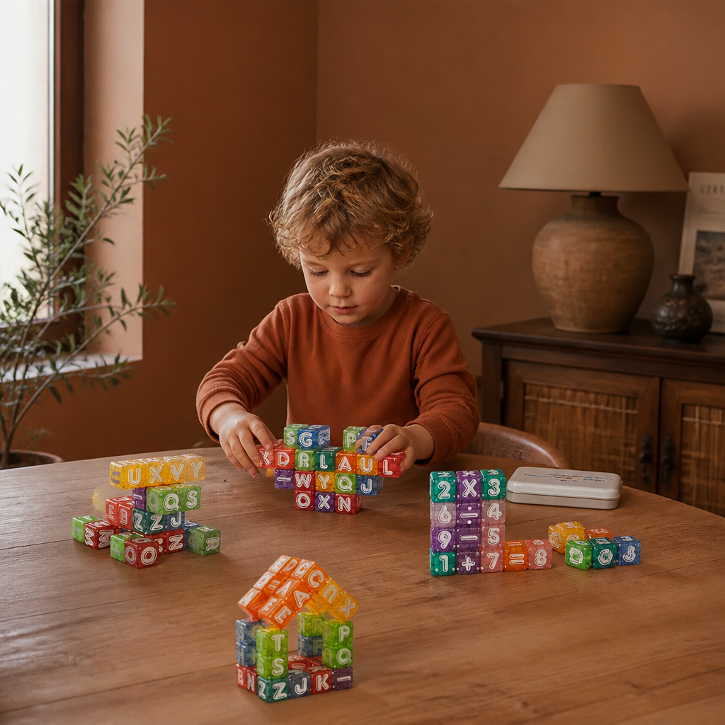 40-Piece Magnetic Letters & Numbers Learning Set – Montessori STEM Toy for Kids