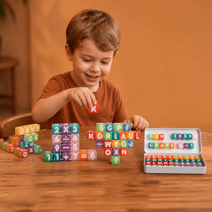 40-Piece Magnetic Letters & Numbers Learning Set – Montessori STEM Toy for Kids