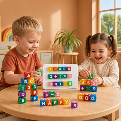 40-Piece Magnetic Letters & Numbers Learning Set – Montessori STEM Toy for Kids