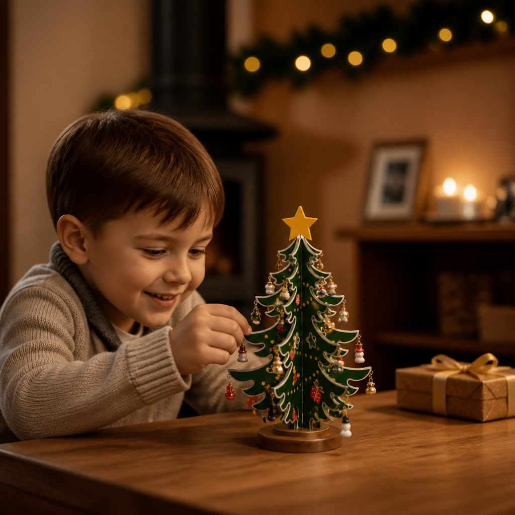 24-Day Mini Christmas Tree Ornament Advent Calendar for Kids