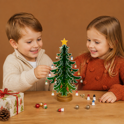 24-Day Mini Christmas Tree Ornament Advent Calendar for Kids