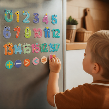 Animal Alphabet & Number Fridge Magnets – Kids’ Spelling and Learning Set