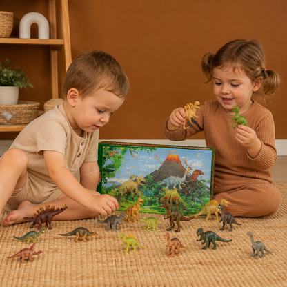 24-Day Dinosaur Toy Advent Calendar with Surprise Figures