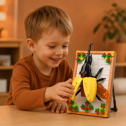 DIY 3D Nature Frame Building Blocks Set – Flowers & Insects