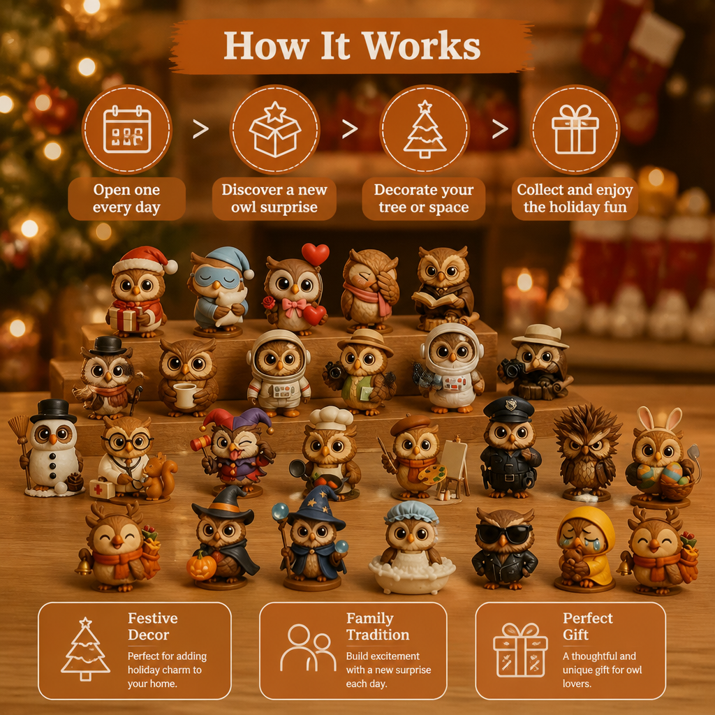 24-Day Owl Advent Calendar