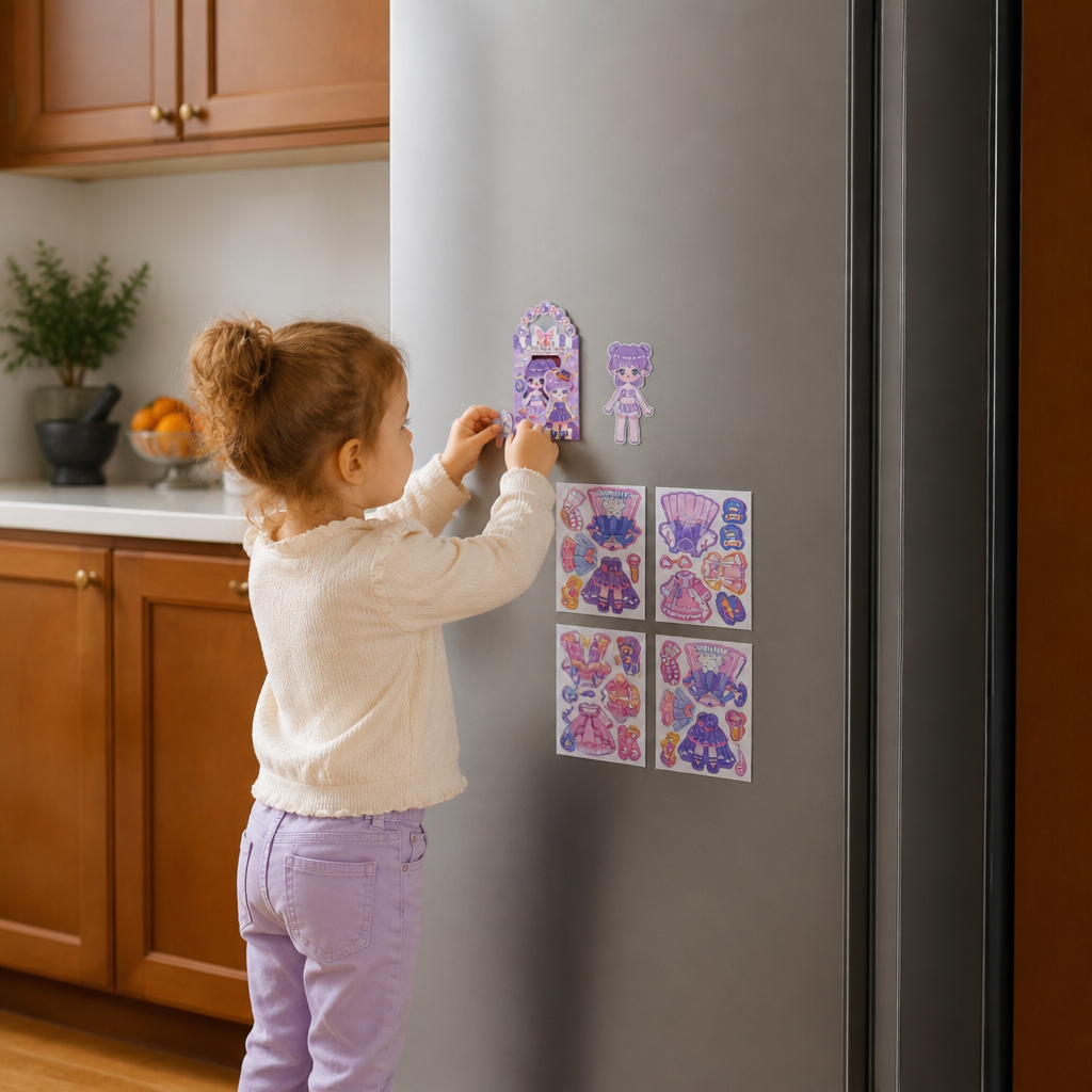 Princess Magnetic Dress-Up Set with 3D Stickers
