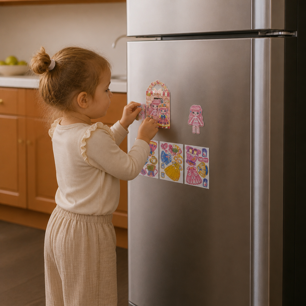 Princess Magnetic Dress-Up Set with 3D Stickers
