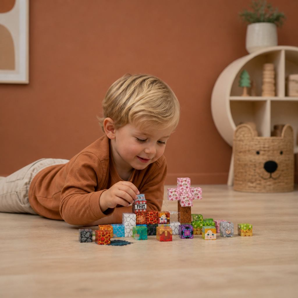 40-Piece Magnetic Building Blocks Set for Kids – Perfect for On-the-Go Fun