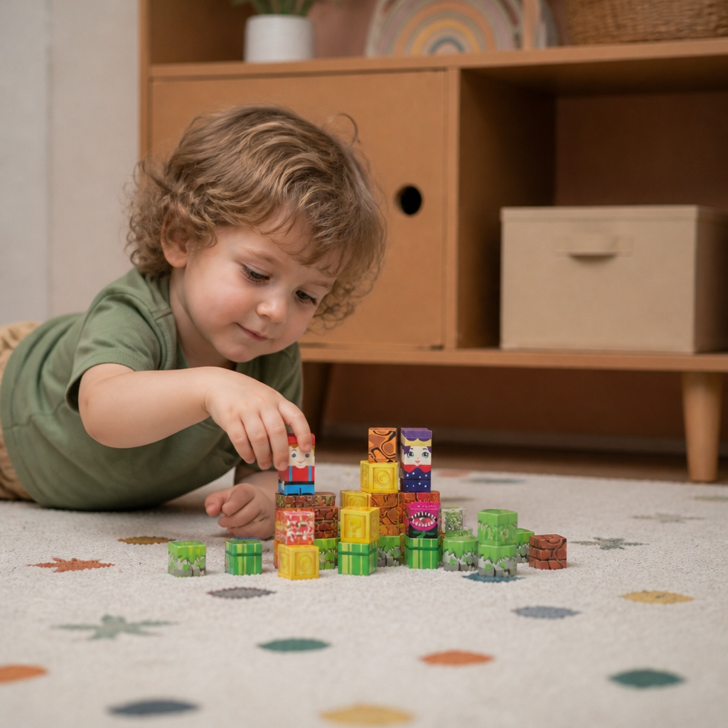 40-Piece Magnetic Building Blocks Set for Kids – Perfect for On-the-Go Fun