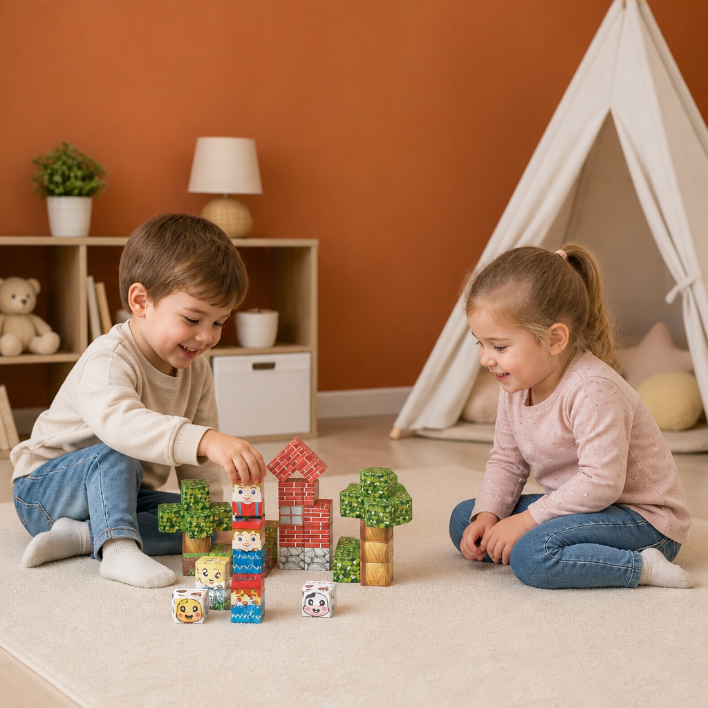 40-Piece Magnetic Building Blocks Set for Kids – Perfect for On-the-Go Fun