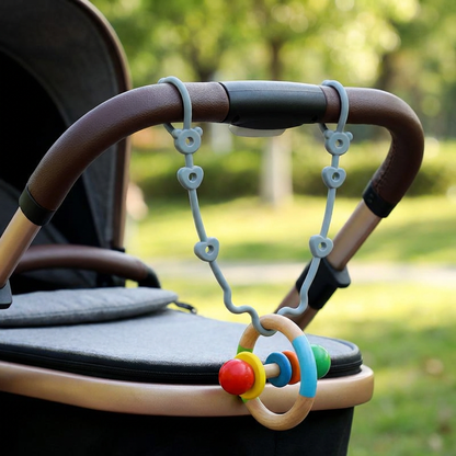 Silicone Baby Clip with Anti-Loss Protection – for Pacifiers & Toys (5 Pieces)