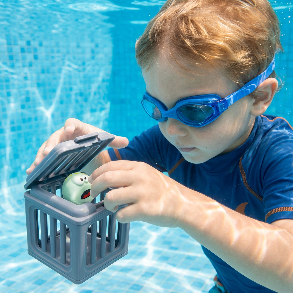 Children’s Diving Toy Set – Underwater Pool Toys with Storage Box