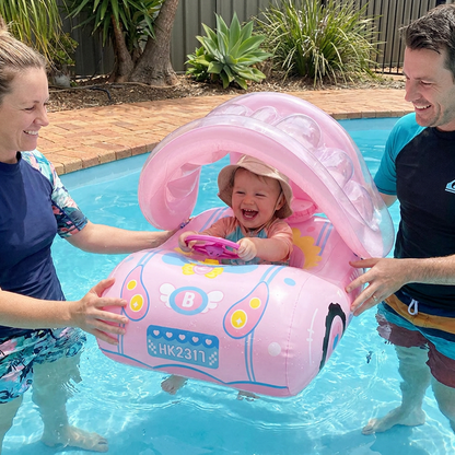 Inflatable Baby Pool Float Car with Sunshade