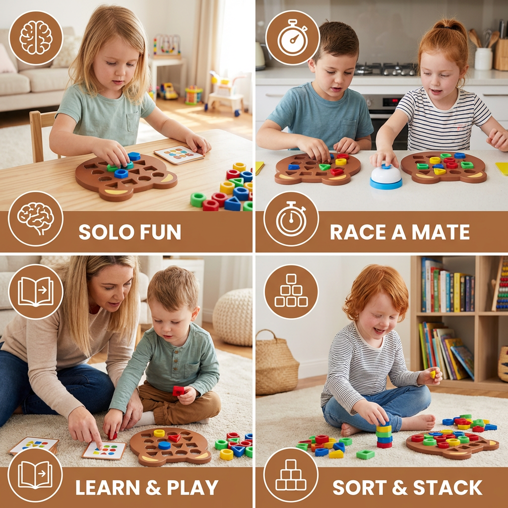 Color & Shape Matching Game for Kids – Interactive Learning Toy