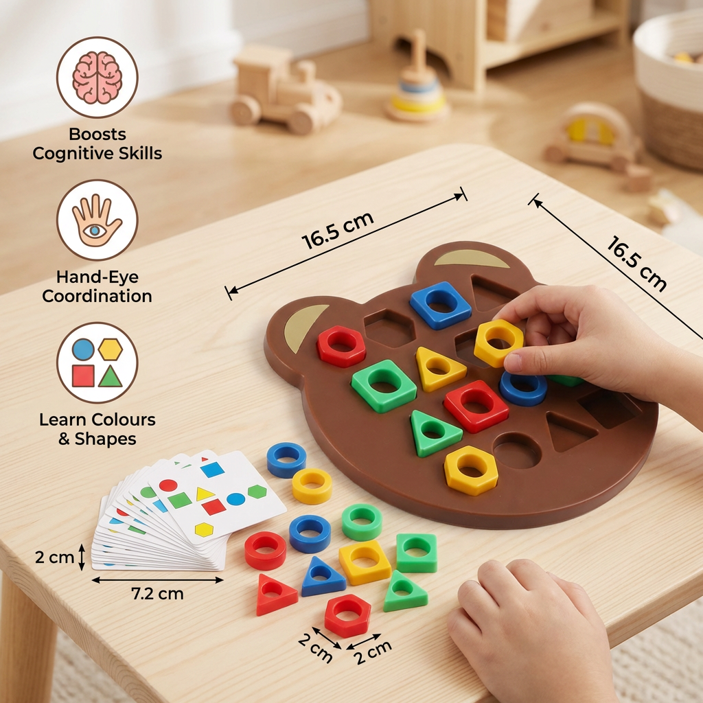 Color & Shape Matching Game for Kids – Interactive Learning Toy