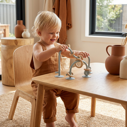 Silicone Baby Activity Toy – Suction Cup Learning Toy for Table & High Chair