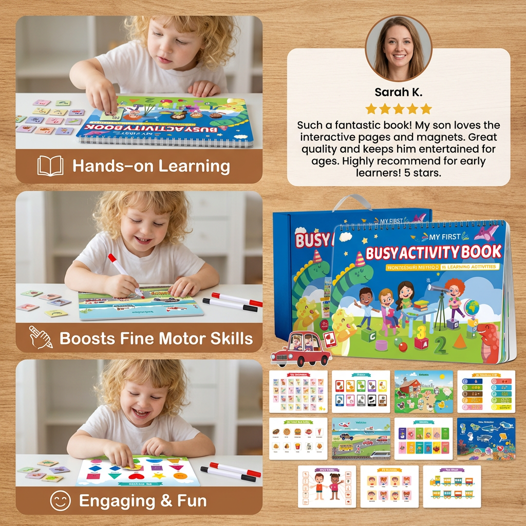 Montessori Activity Book for Kids – Playful Learning & Early Development