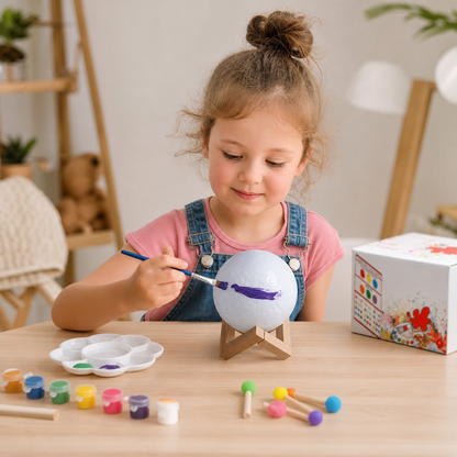 DIY Paint Your Own Moon Lamp Kit for Kids – Creative Space Night Light