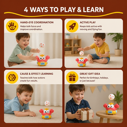 Kids’ Electric Crab Floating Ball Toy