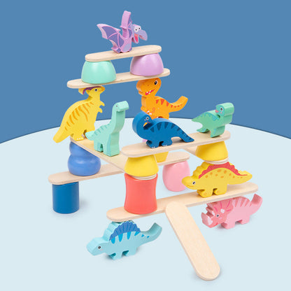 Montessori Dinosaur Stacking Game