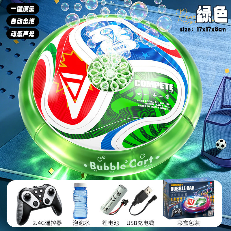 Remote Control Soccer Bubble Ball with Lights & Music