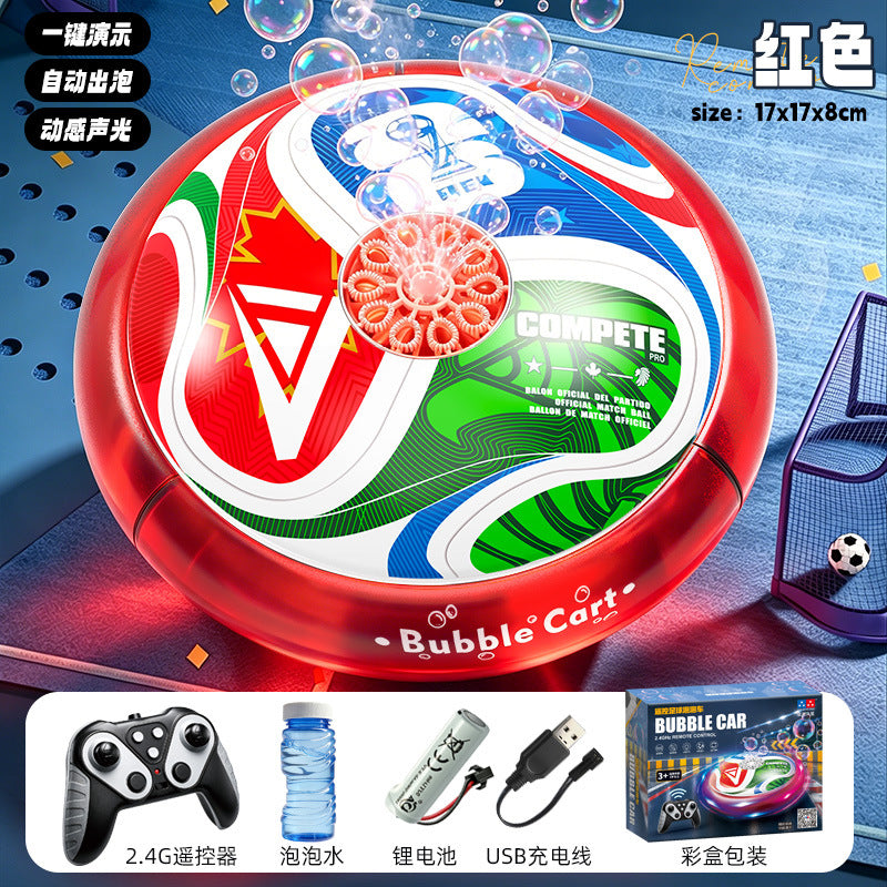 Remote Control Soccer Bubble Ball with Lights & Music