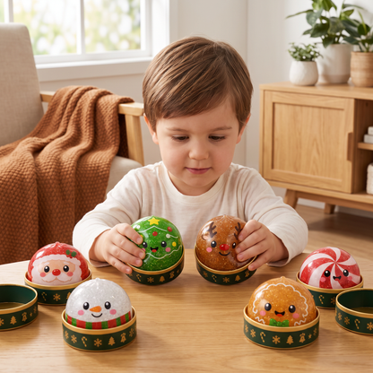 Christmas Dumpling Squishy Stress Relief Toy Set