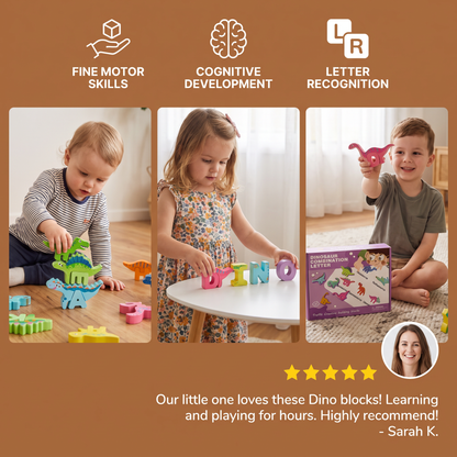 52-teiliges Montessori-3D-Alphabet-Bausteinset