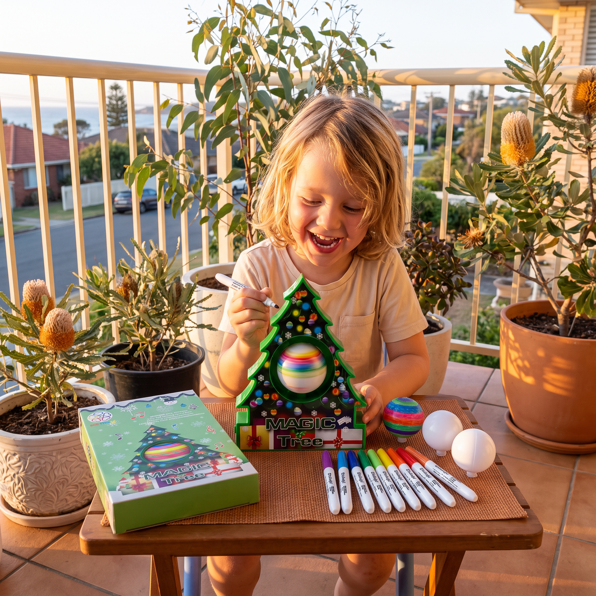 DIY Christmas Spinning Ornament Painting Kit