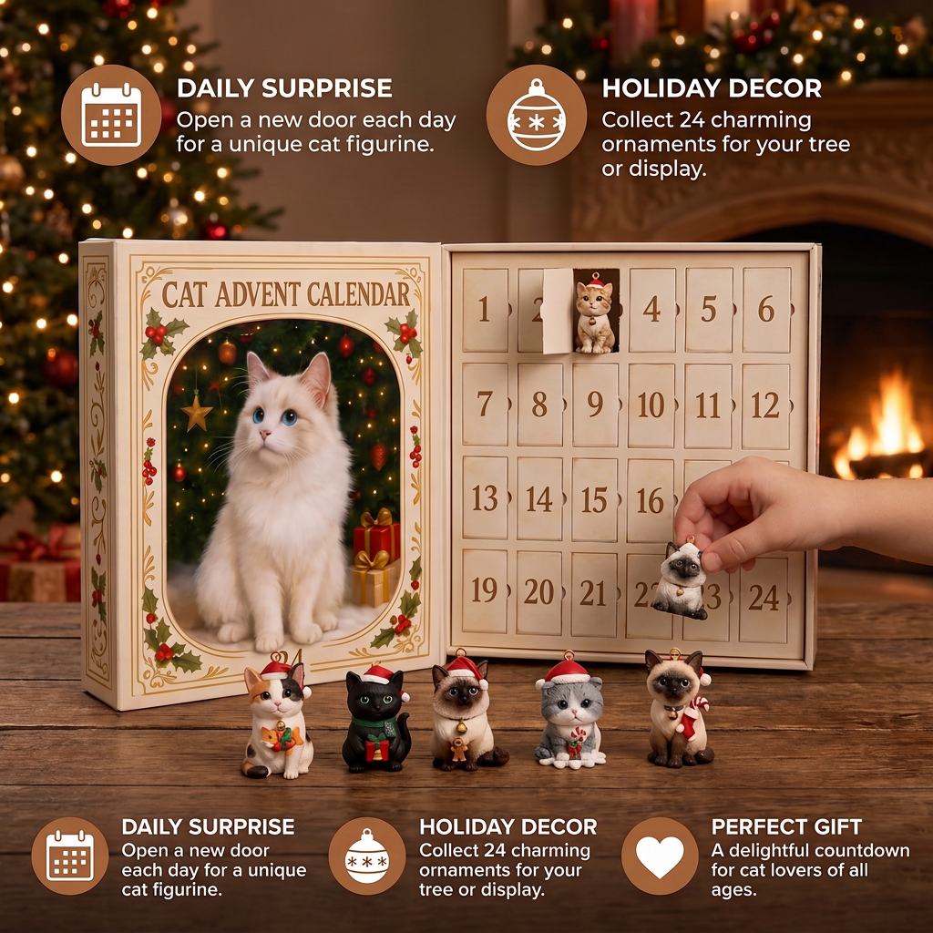 24-Day Christmas Cat Advent Calendar