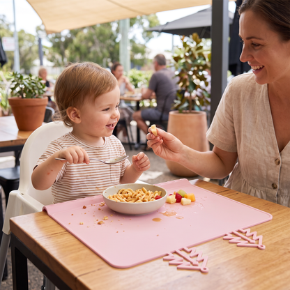 BabySafe Practical & Hygienic Silicone Baby Placemat with Raised Edge