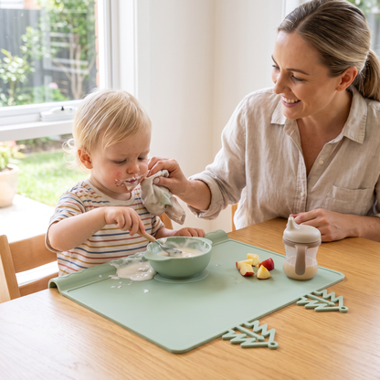 BabySafe Practical & Hygienic Silicone Baby Placemat with Raised Edge