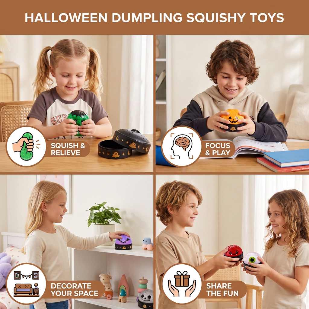 Halloween Dumpling Squishy Stress Relief Toys