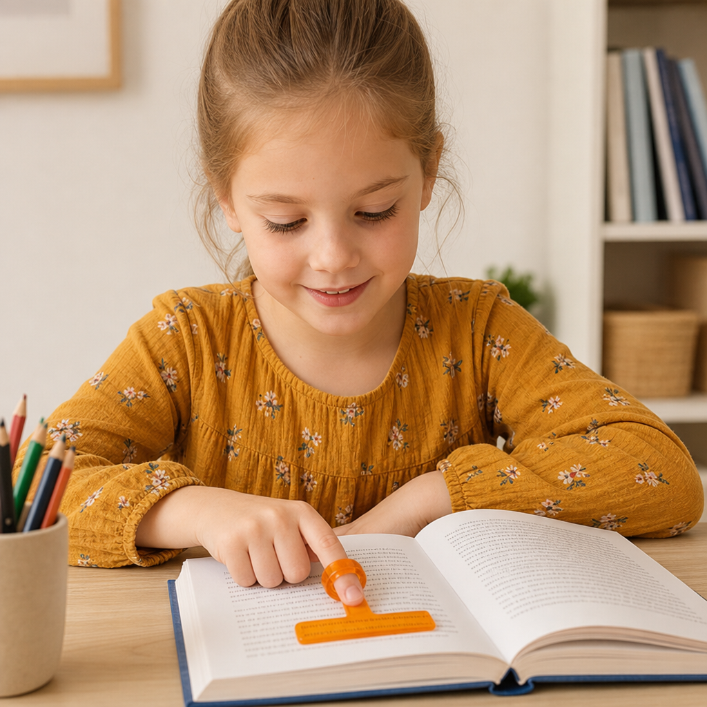 Kids’ Finger Reading Tracker – Translucent Reading Guide