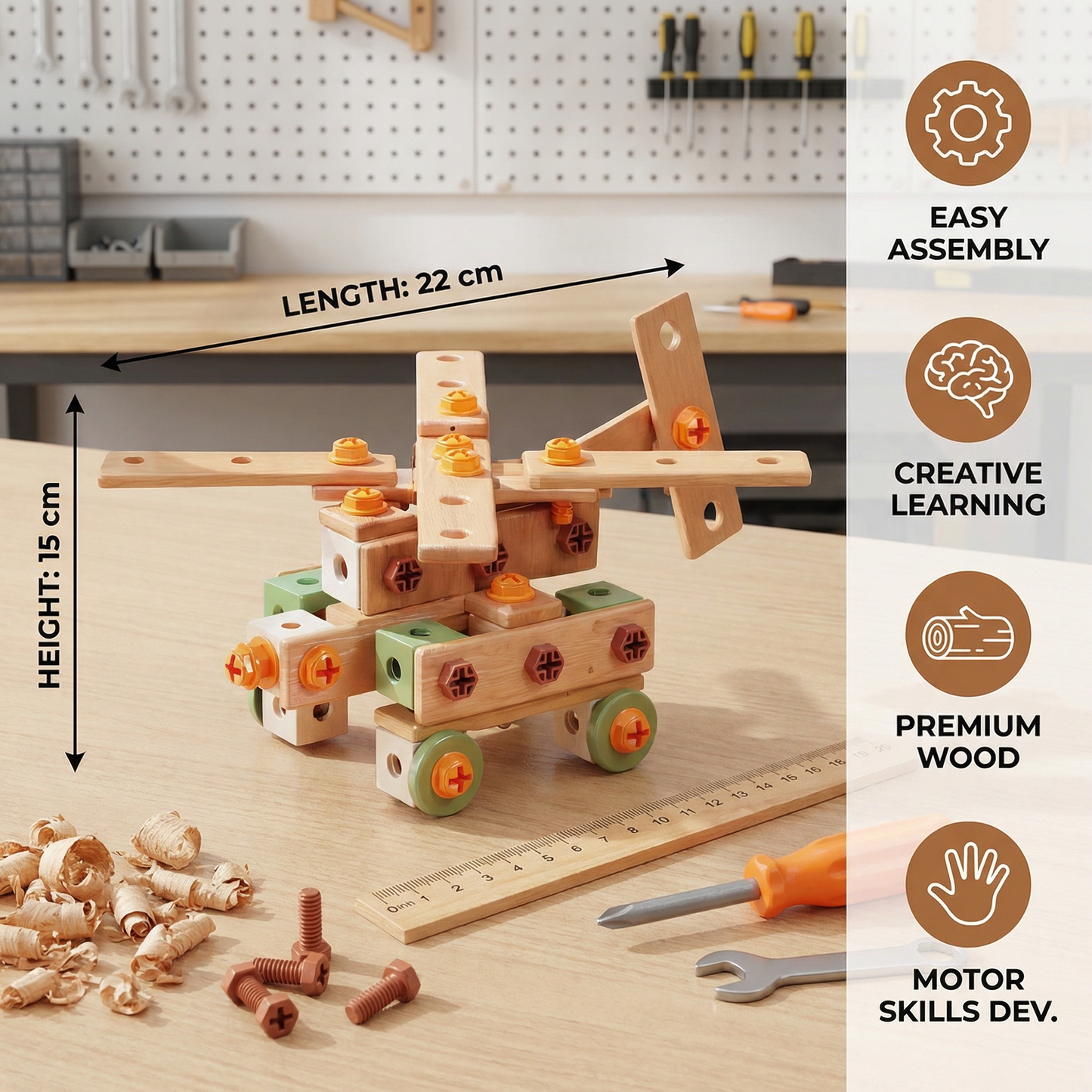 Kids Tool Set for Building & Fixing – Educational Construction Toy
