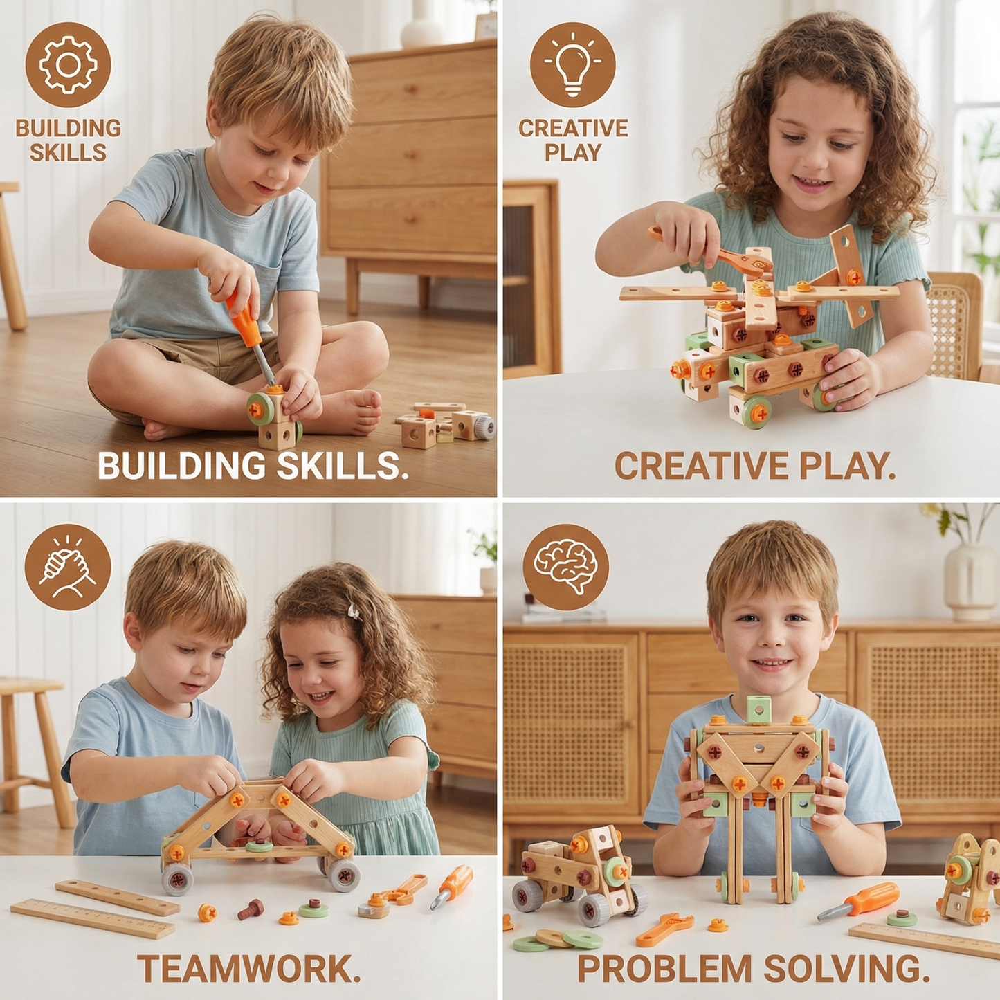 Kids Tool Set for Building & Fixing – Educational Construction Toy