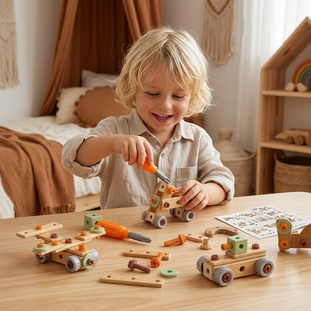 Kids Tool Set for Building & Fixing – Educational Construction Toy