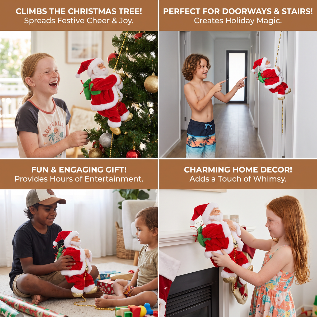 Climbing Santa Claus Toy