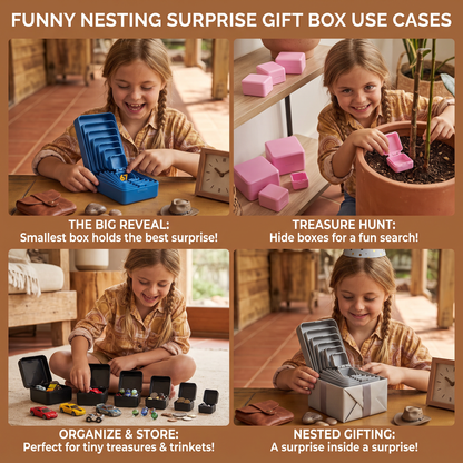 Funny Nesting Surprise Gift Box