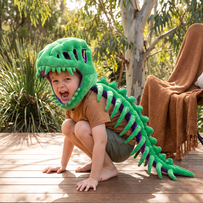 Funny Dinosaur Skeleton Plush Costume