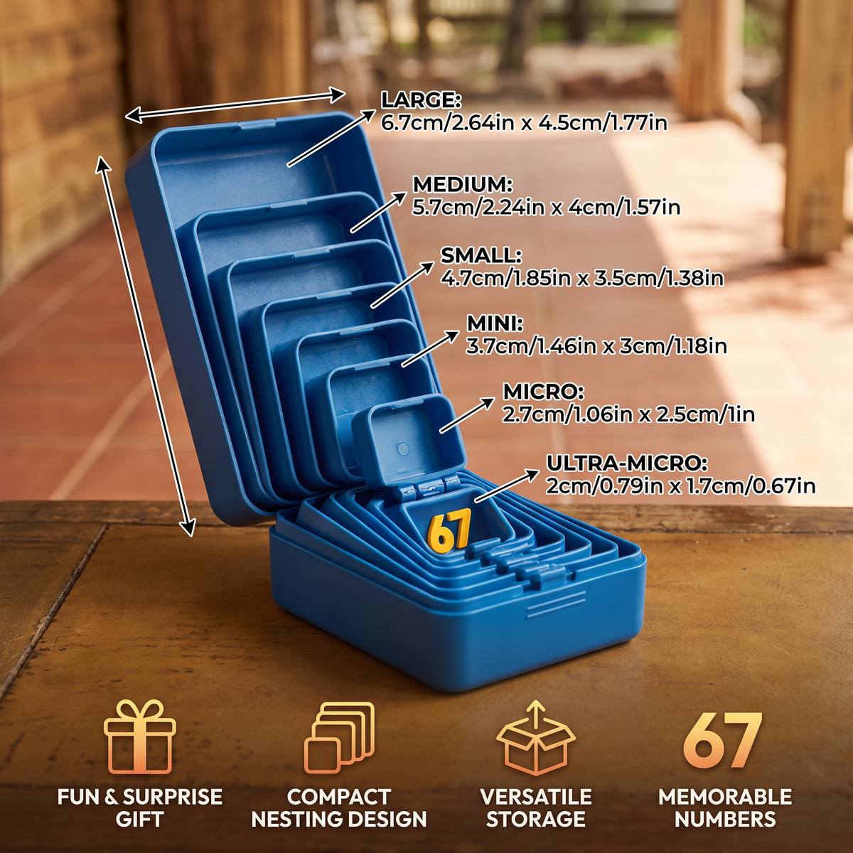Funny Nesting Surprise Gift Box