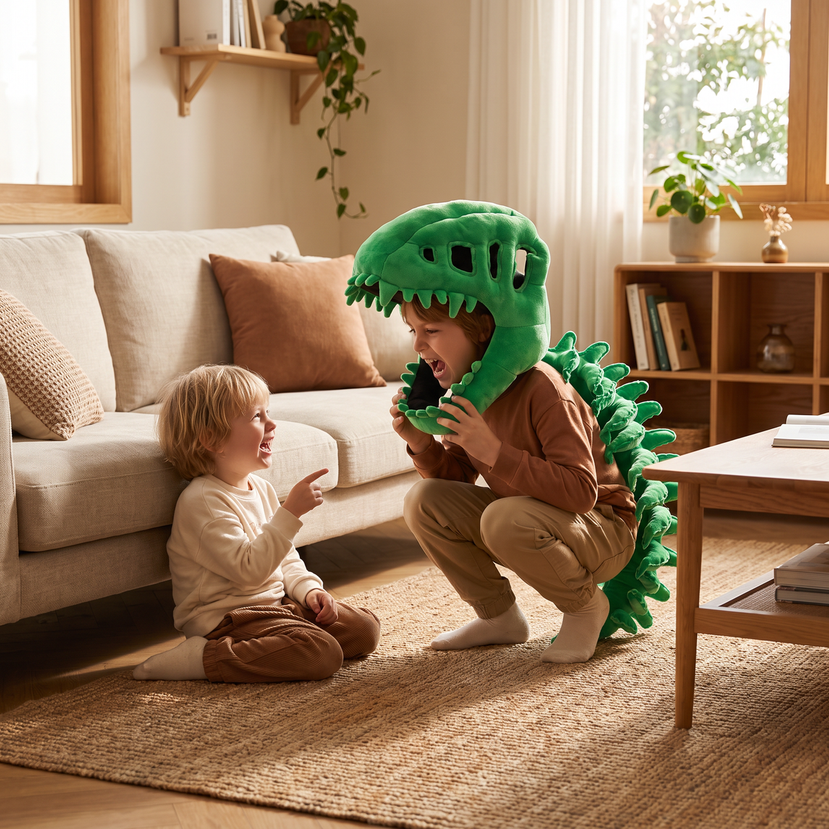 Funny Dinosaur Skeleton Plush Costume