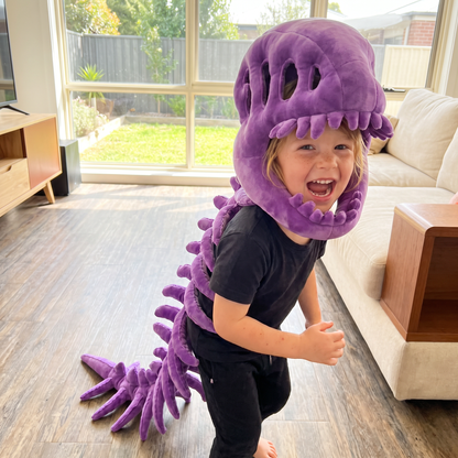 Funny Dinosaur Skeleton Plush Costume