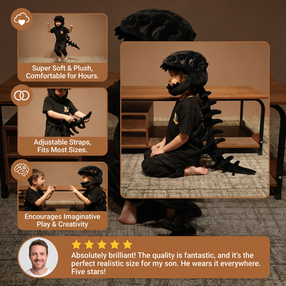 Funny Dinosaur Skeleton Plush Costume